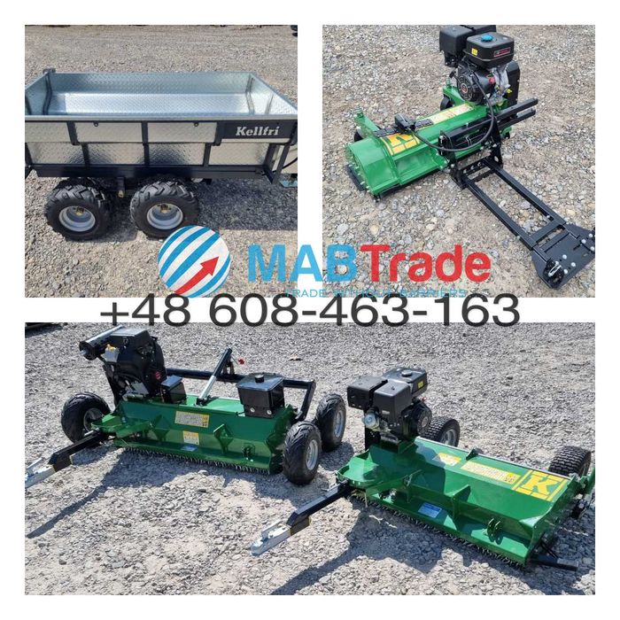 Kosiarka bijakowa ATV Quad Przyczepka Leśna Pług Posypywarka Kellfri
