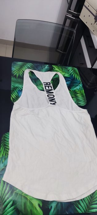 Bokserka biała z napisem