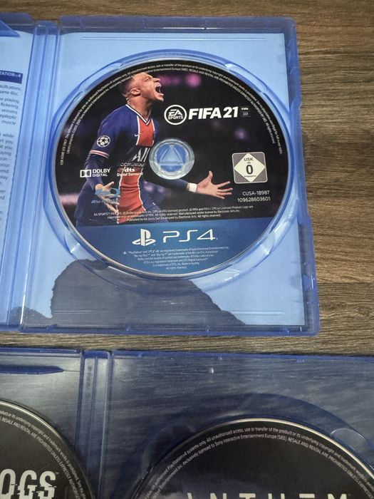PlayStation Ps 4 Pakiet gier Fifa 21 Watch Dogs Anthem!