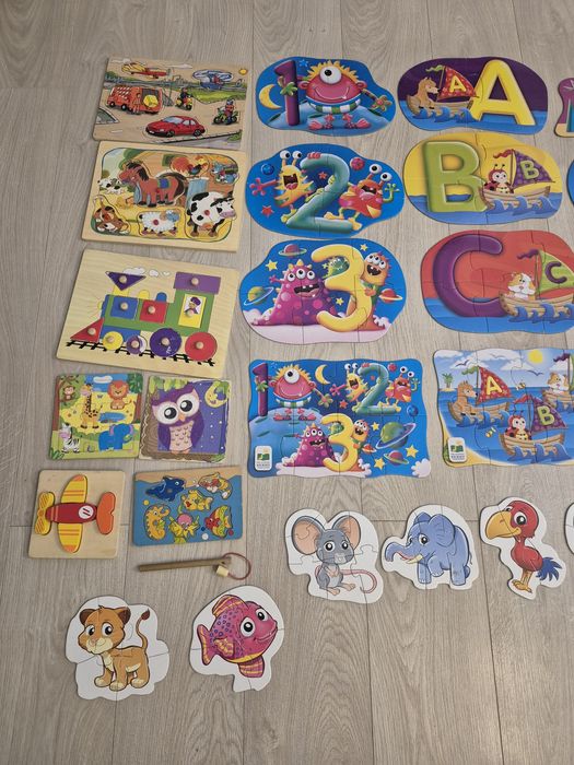 Puzzle i układanki drewniane