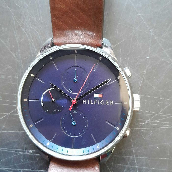 Чоловічий годинник Tommy Hilfiger Chase 1791487 Silver/Blue/Brown