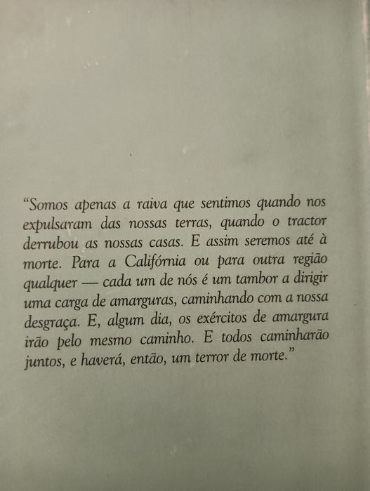 As Vinhas da Ira, de John Steinbeck;  -Novo!*