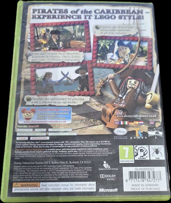 Lego: Pirates Of The Caribbean Microsoft Xbox 360