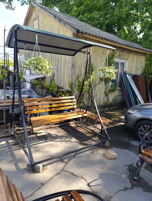 стол лавочка садовая