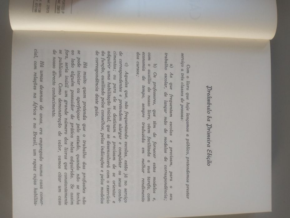 Livro cartas comerciais em português.