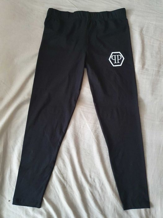 NOWE legginsy Philipp Plein XL spodnie sportowe damskie legi Pp czarne