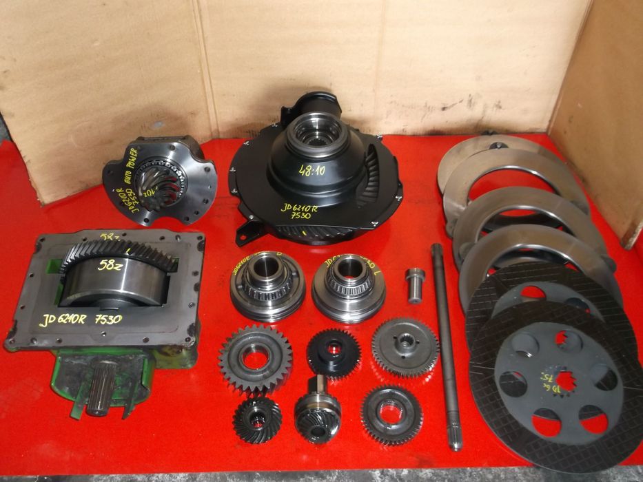 John Deere 7530,6210R-skrzynia Auto Power,pompa,kosz,wałek- Czemierniki ...