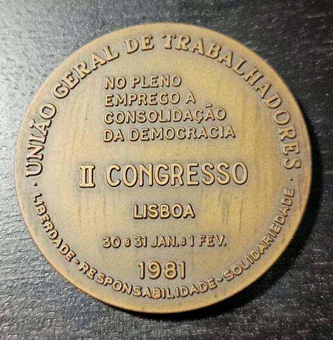 Medalha UGT II Congresso 1981