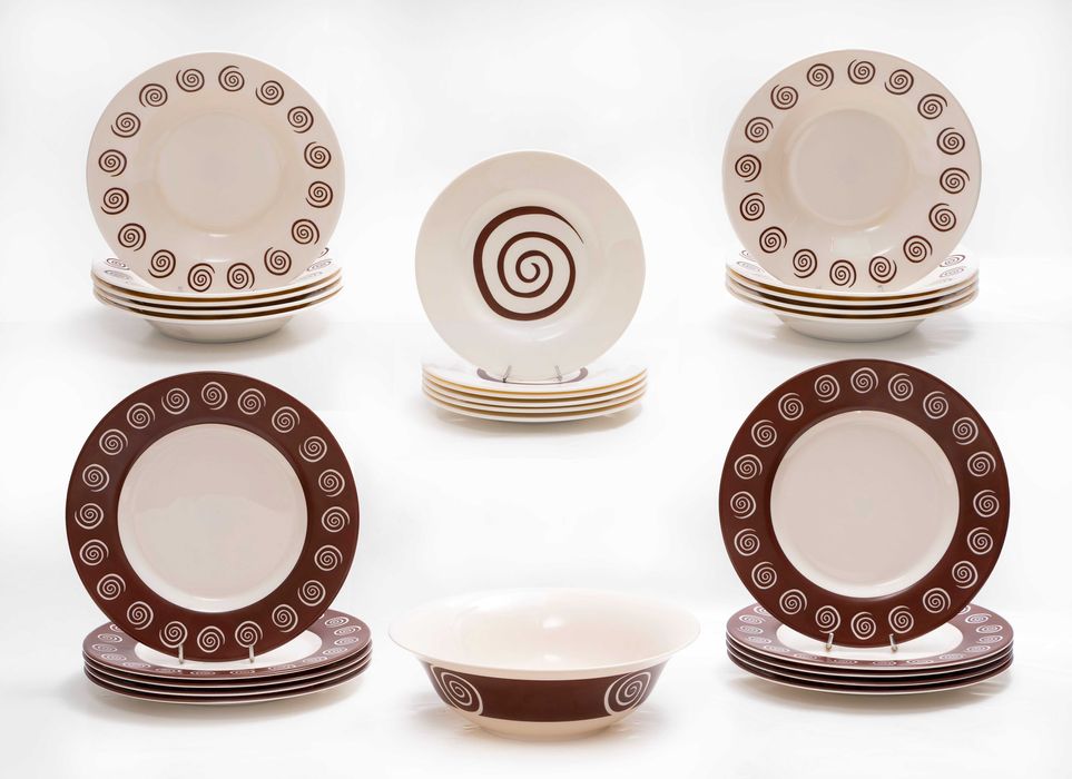 Serviço de loiça conjuntos de 12 peças coleção Luminarc Sirocco Brown