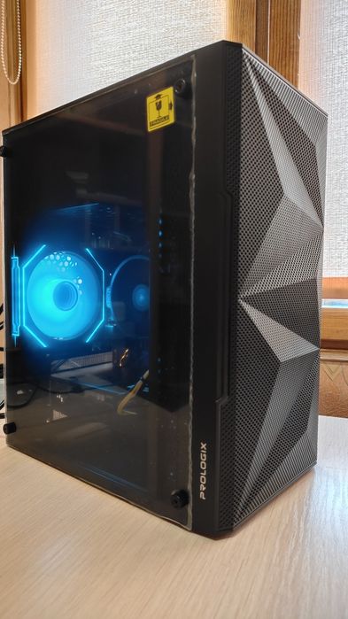 Ігровий ПК Ryzen 5 5500/RX 6600 8 Gb/16 Gb DDR4/SSD 256 Гб + HDD 320 Гб/Gigabyte B450m/600 Вт/ARGB підсвітка