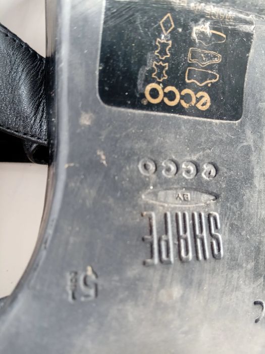 Czarne sandały ecco, rozm.5 1/2