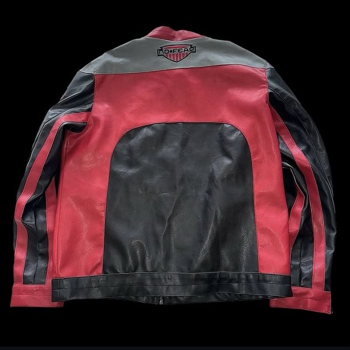 no fear moto leather jacket