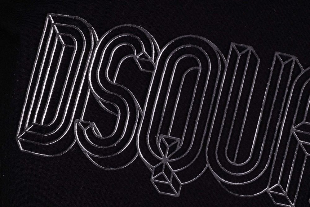 DSQUARED2 włoski t-shirt koszulka męska 3D BLACK -50%
