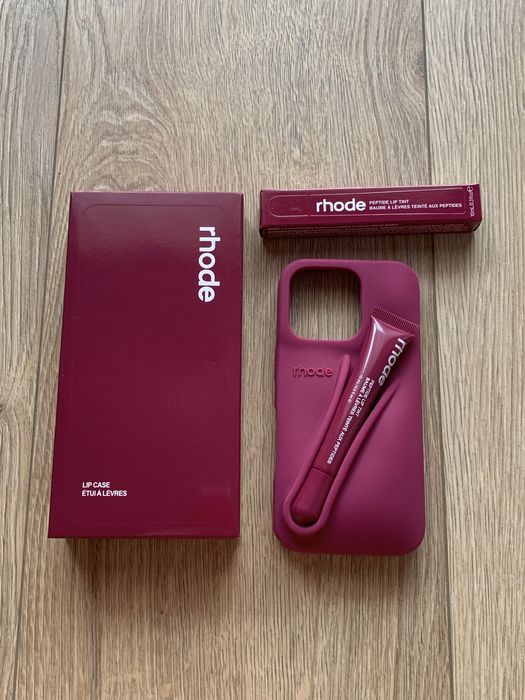 Etui Rhode Lip Case Iphone 16 pro z balsamem Peptide Lip Tint