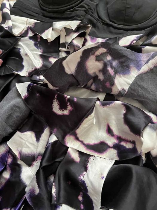 Сукня/ плаття, міні, бюстьє,на блискавці, з воланами 44-46р