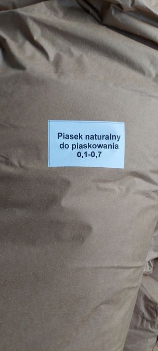 Piasek kwarcowy pakowany po 25 kg