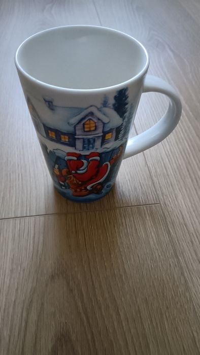Kubek wysoki świąteczny święty mikołaj