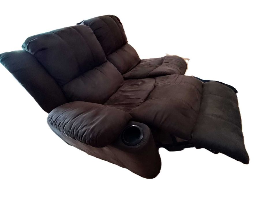 Sofá modular castanho 6 lugares