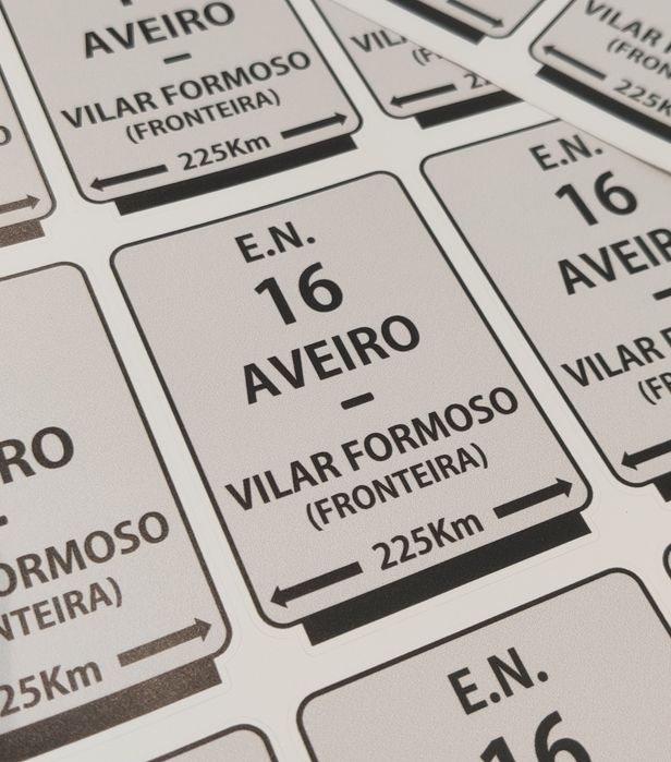 Autocolante Estrada Nacional 16 n16 Vinil EN16