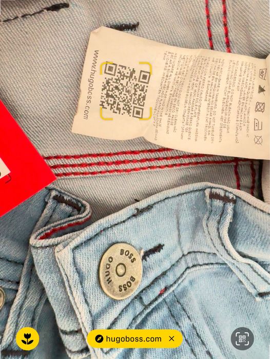 Hugo Boss spodenki dżinsowe męskie