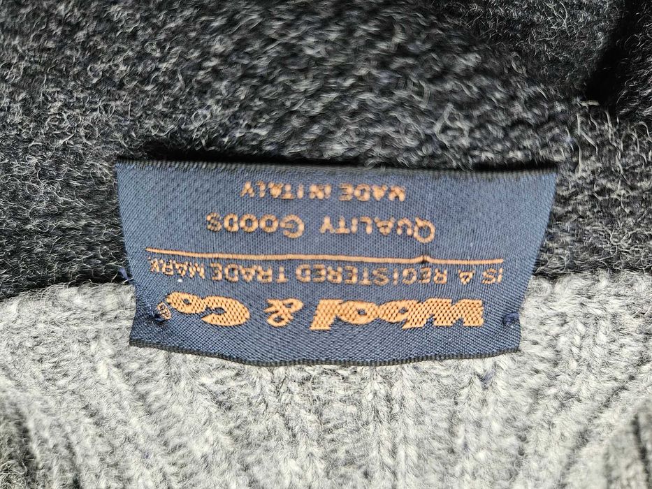 sweter męski wełniany włoski