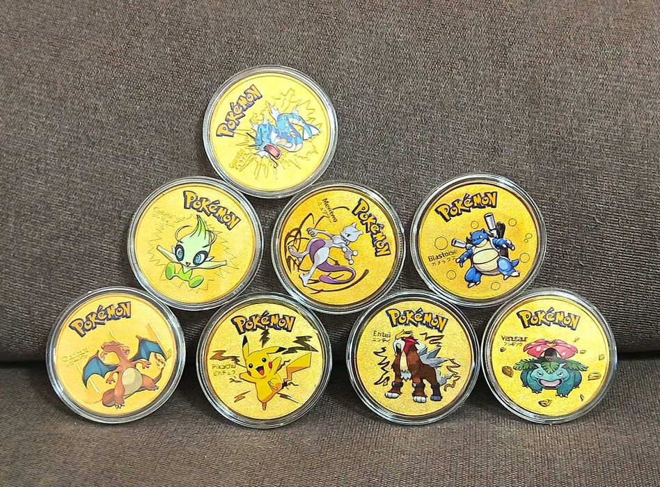 Pokémon gold coins (8pcs)