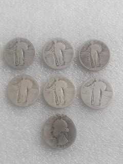 Ćwierćdolarówka Stojąca Wolność 1929 srebro