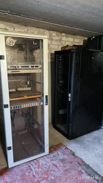 Шафи серверні та стійки 6U 9U 12U 15U 25U 27U 33U 37U 42U