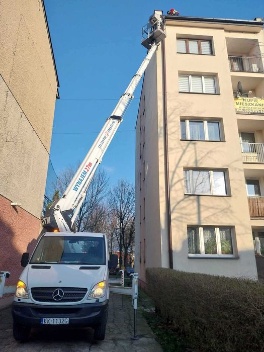 Wynajem Podnośnika  Koszowego Z Operatorem, Zwyżka Wynajem Usługi 27 M