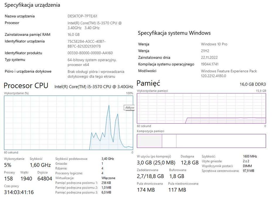 DELL OPTIPLEX 3010 SFF | I5-3570 | 16GB RAM | WIN10P | MONITOR Philips