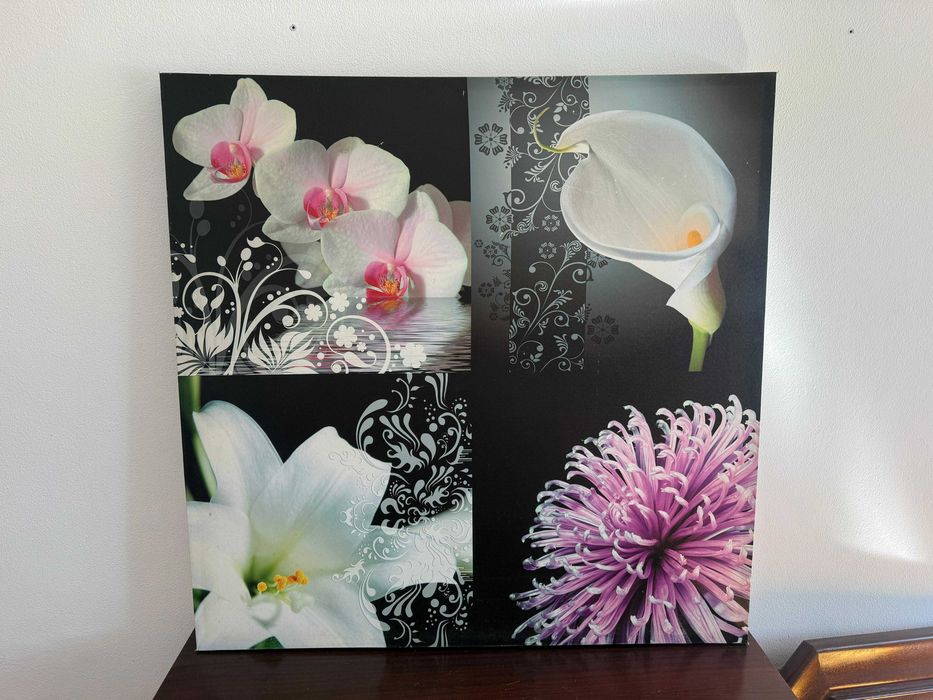 Quadros (Novos) (ceia de cristo; flores; paisagem)