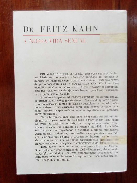 Fritz Kahn - A nossa vida sexual