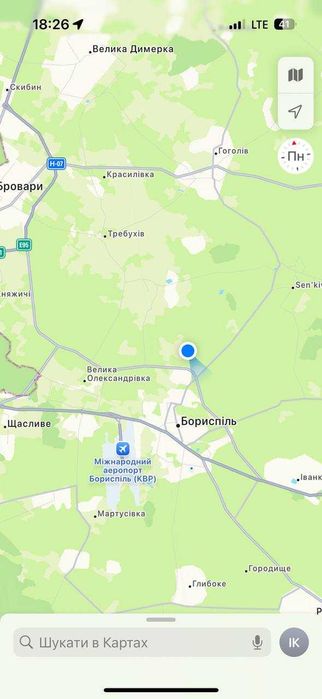 Ділянка 8соток Бориспіль Максима Рильського