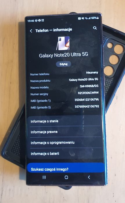 Samsung Note20 Ultra 12/512 okazja Gdańsk