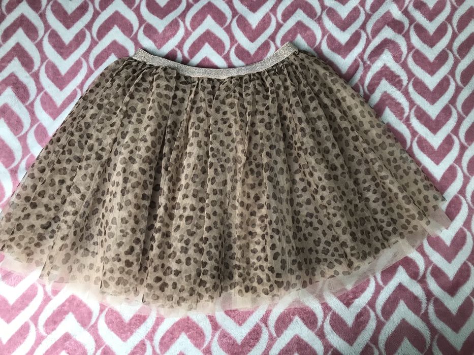 Kappahl spódniczka tiulowa tutu panterka 122/128