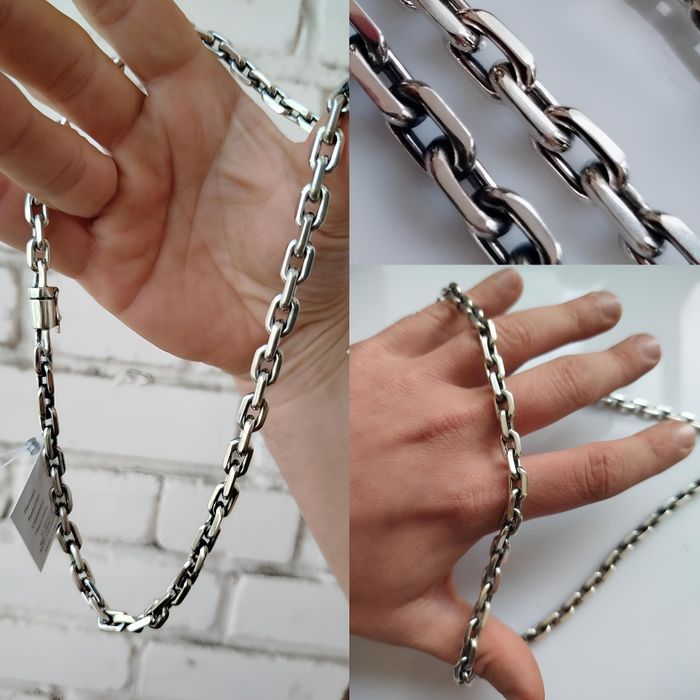 Срібний ланцюжок 90г чоловічий, мужская серебряная цепочка 925