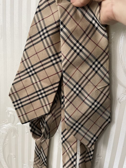 2штуки разом Burberry краватка галстук шовк шелк в клітинку в клетку