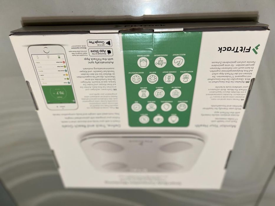 Waga łazienkowa FitTrack Dara pomiar wskaźników BMI