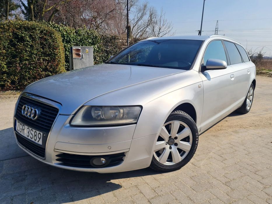 Audi A6 Avant Audi A6 C6 Avant Sline kubełki skóra serwis isofix 2.0 tdi 140km