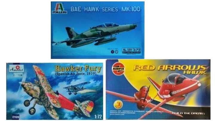 Kits aviões 1:72 Ingleses