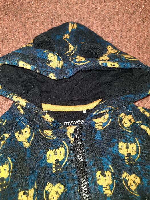 Теплые комбенизон с Винни 6 мес, человечки ромпер 9-12мес