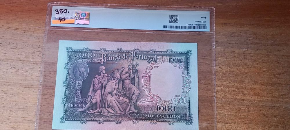 Nota 1000$00 D. Filipa de Lencastre 1956 - Bela!