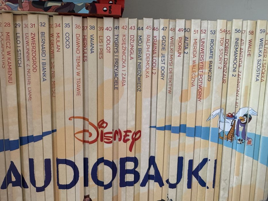 Audiobajki Disney 1-102 zestaw książek bez figurek