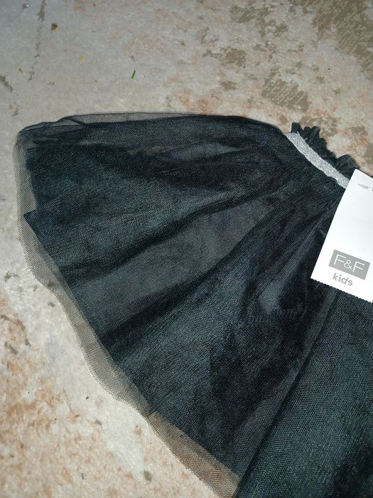 Spódnica czarna nowa tiulowa 86-92