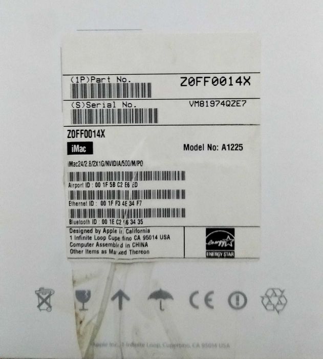 Imac 24 A1225 PEÇAS