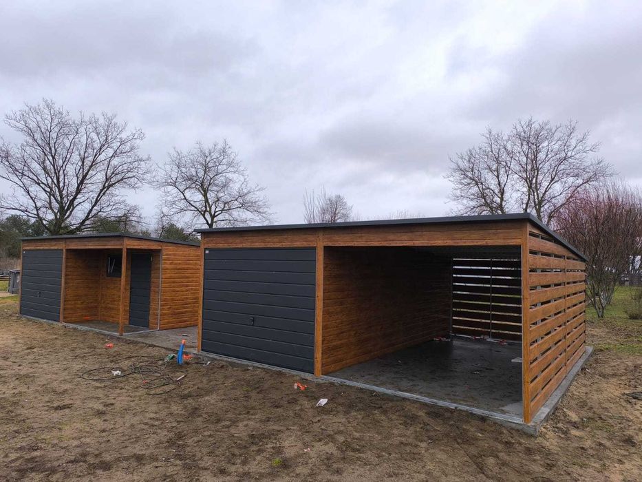 Garaż blaszany 6x6