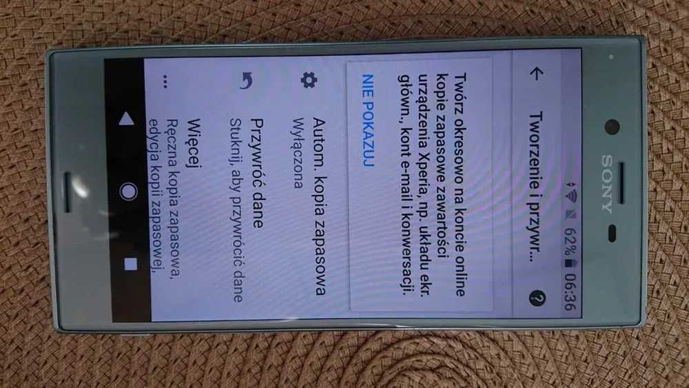 Smartfon Sony Xperia XZs, stan BDB z ładowarką NIEBIESKI cena ostateczna