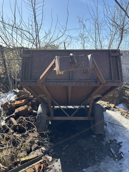 Причеп одноосний саморобний до міні трактора