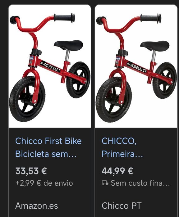 Bicicleta Criança - Chicco Red Bullet