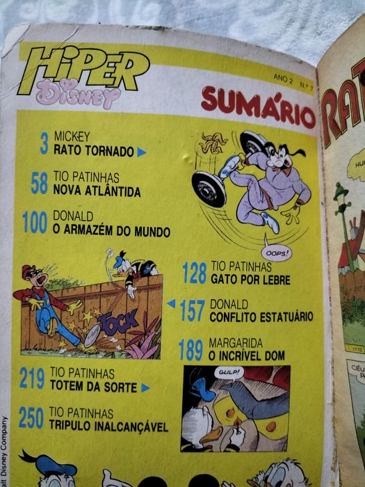 Livro banda desenhada Hiper disney anos 90